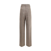 Rohe Beige Fleece Wool Casual Pants